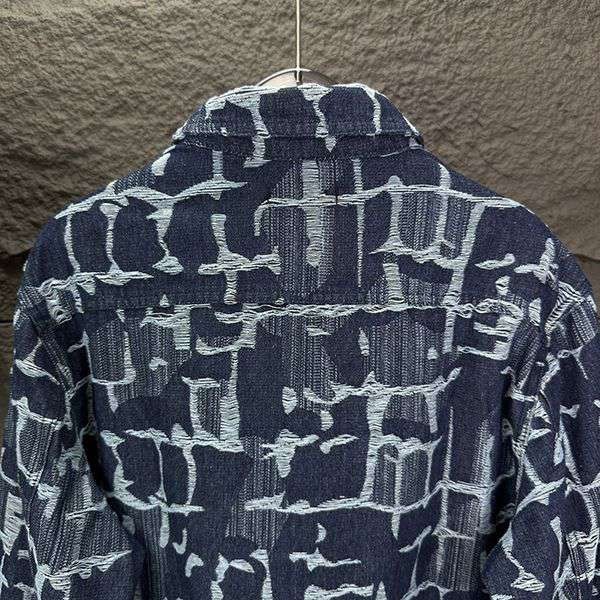 SS24 ★フェンディ「FF」デニムオーバーシャツ 偽物 FW1292AR9NF0UV2